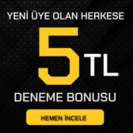 Yatırım Şartsız Deneme Bonusu Veren Siteler