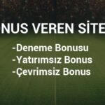 Yatırımsız bonus veren siteler listesi