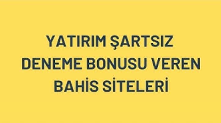 Yatırım şartsız bonuslar 2022